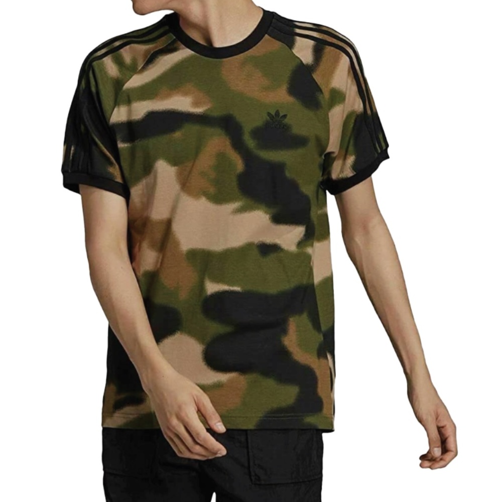 adidas Originals Men's Camo Print Cali Tee - Sz M